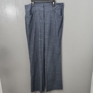 New York & Company Wide Leg Blue Pants